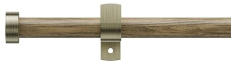 Gardinenstangen ausziehbar 76-208 cm, Verbesserter Durchmesser 19 mm, mit Endkappenenden für Vorhänge mit Ösen, dekorative Fensterstangen für Schlafzimmer Wohnzimmer