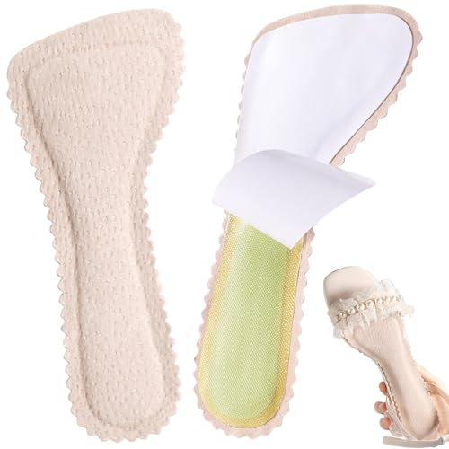 CHAOTEMAI Solette Antiscivolo Sandali Traspirante Solette Adesive per Sandali Aperti Design Leggero Cuscinetti Morbido per Scarpe per Tacchi Alti Ballerine Mocassini Scarpe in Pelle (39-40)