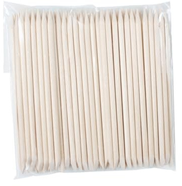POPETPOP 100pezzi Bastoncini di Legno d Arancio per Spingi Cuticole Spingi Morta Lucidatura Unghie Strumento Manicure Uso Nail Art e Pedicure