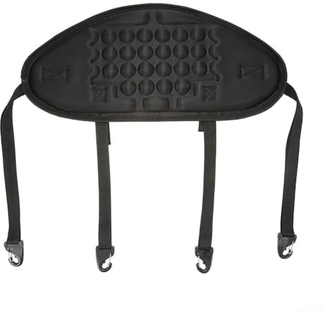ZWEquipint Coussin de dossier réglable pour Kayak avec points de massage, mousse résistante aux déchirures et tissu Oxford, pour canoë et bateau de pêche, noir