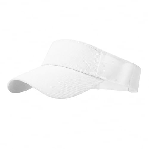 GEEKPC Open-Top Sports Visor with Wide Curved Brim for Full UV Protection & Sun Shade - Adjustable Quick-Dry Breathable Hat for Running, Tennis, Golf, Hiking, Fishing & Outdoor Adventures