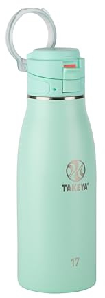 Takeya Traveler Isolierter Reisebecher, auslaufsicherer Deckel, 500 ml, Aqua