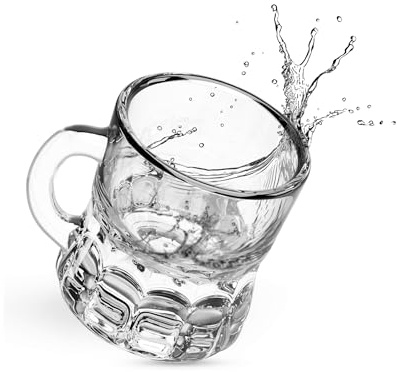 24er-Set Schnapsglas mit Henkel, klare Shotgläser 2-3cl, universell einsetzbare Likörgläser, Aperitif-Gläser, Eierlikör-Gläser–ideal für Partys-Silber