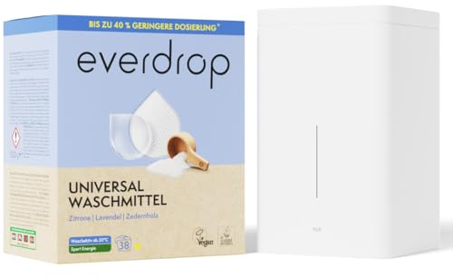 everdrop Vollwaschmittel Set (38 Waschladungen, 1x Aufbewahrungsbox)