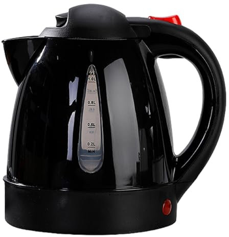Bollitore elettrico per auto, bollitore da viaggio per auto, 1 l, bollitore per acqua bollente USB 12 V, serbatoio interno in acciaio inox, bottiglia scaldabagno per viaggio in auto