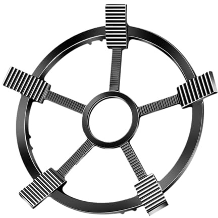 Fenteer Anello di Supporto per ghisa Griglia per Wok Accessori da Cucina universali Fornelli a Gas Riduttore Supporto per Wok per Protezione fornelli, 25 Cm