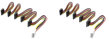 Housoutil 2st Stromumwandlungsleitung Netzkabel Der Festplatte Kabel Für Strom Festplatten Netzteil Stromrichterkabel Kabel Zur Stromversorgung Computerzubehör Hdd Netzteil Verzinntes Kupfer
