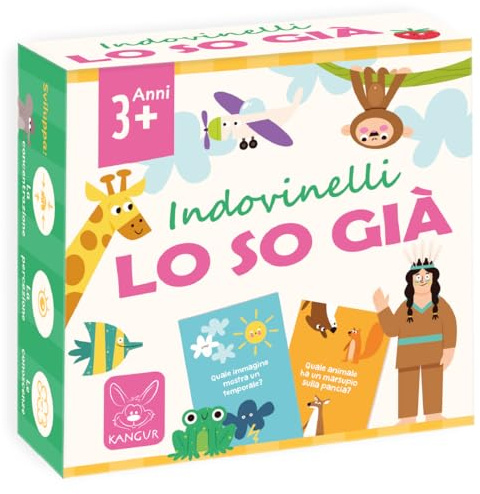KANGUR Lo So Già Gioco Educativo Indovinelli dai 3 Anni, lingua IT