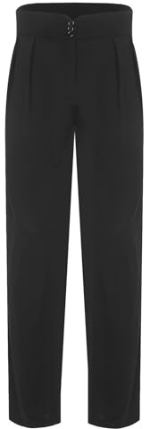 Manyakai Uomo Pantaloni Danza Latina Salsa Tango Jazz Allenamento Competizione Nero XL