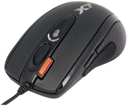 Ratón A4TECH, 6 botones, conexión USB, láser, para gaming, con botón de doble click, XL-750BK