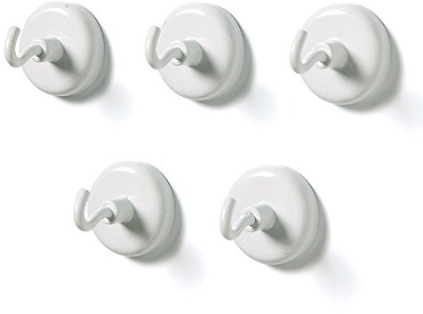 Learning Resources Magnetic Hooks - White Magnetic Hooks for Classroom, Strong Magnet Hook, Hanging Magnets with Hook, Small Magnets for Classroom