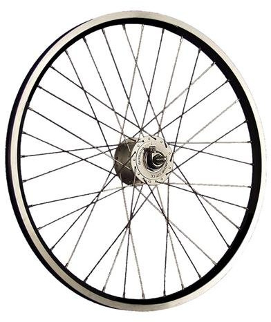 24 Zoll Vorderrad Dynamic4 Hohlkammer Shimano DH-C3000-3N Nabendynamo - schwarz