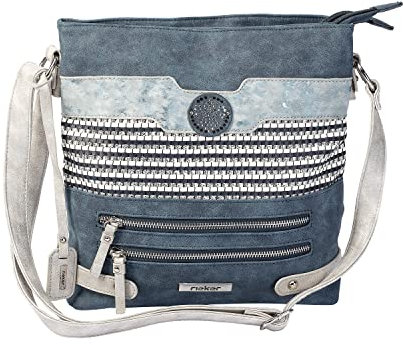 Rieker Damen Handtasche H1346 Handtasche, Blau (Baltik/Navy-ice), 280x60x280 cm (B x H x T)