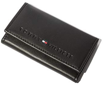 TOMMY HILFIGER(トミーヒルフィガー) Men Key Case, Black, One Size