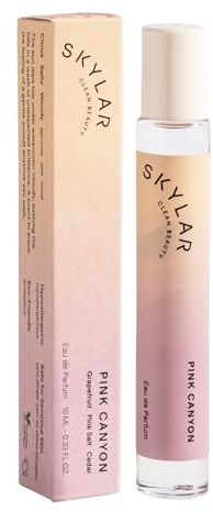 Skylar Pink Canyon Eau de Parfum - Hypoallergenic & Clean Perfume for Women & Men, Vegan & Safe for Sensitive Skin - Notes of Grapefruit, Pink Salt & Cedar - 10mL /0.33 Fl oz