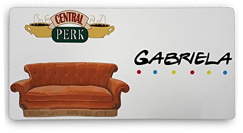 LolaPix Grand Tapis de Souris. Tapis de Souris personnalisé. Tapis de Souris Gaming. sous-Mains de Bureau. 800 * 400 * 2mm. Dessous en Caoutchouc antidérapant. Friends