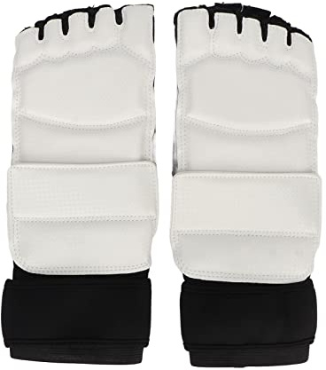 Taekwondo-Fußschutz,Boxfußausrüstung, Dicker Fußschutz, Fußausrüstungsunterstützung für Männer und Frauen mit Verstellbarem Riemen,für Kampfsport Sparring Training(M)