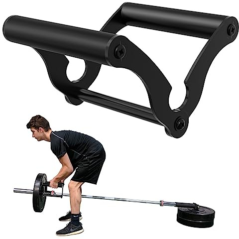 AimiDream V Bar Landmine Griffbefestigung für Langhantelstange, solide Multi-Grip Landmine Griffbefestigung mit rutschfestem Gummigriff, passend für olympische Hantelstangen Krafttrainingsstangen,