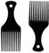 DAZISEN Peigne Afro - Peigne pour Cheveux Afro Noir Peigne Afro à Dents Larges pour Cheveux Bouclés, Ondulés et Frisés pour Hommes et Femmes
