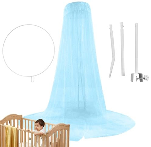 Facynde Krippenhimmelhalter - Verstellbarer und Abnehmbarer 5-stufiger Baldachinhalter - Babybetthimmel für Babyzimmer, Kinderbett, Betthimmel für Kinderbett, Netzzubehör für Babybett
