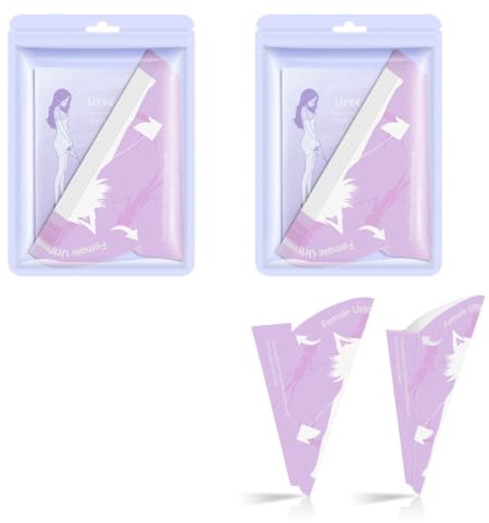 Lot de 20 urinoir jetables pour femme - Accessoire de camping pour femme - Entonnoir à urine pour les déplacements debout (20)