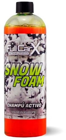 FULLCARX Snow Foam 750ml Shampoo Auto Schiuma Attiva Lavaggio PH Neutro, Super Concentrato, Elevato Potere Schiumogeno, Sapone Detergente, Prodotto Pulizia Esterno Cura Professionale Detailing