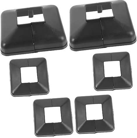 iplusmile 6 Pièces Couvre Poteaux Vinyle Décoratifs Et Sécuritaires Pour Balcon Et Clôture Antidérapants à Installation Facile Cache-poteaux Adaptés Aux Rampes Et Escaliers