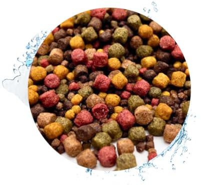 Warnick's Koifutter 10-Sorten-Mix mit Spirulina - 5 L, 3-6 mm - Fischfutter für Koi & Zierfrische - schwimmend & sinkend, gut verdaulich