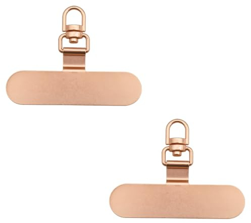 Dragonne Telephone Portable Accessoires Languettes d'Attache Attache Portable Telephone pour Cordon de Téléphone Portable, Patch Universel Sans Adhésif, Pièce de Rechange pour Sangle Or rose