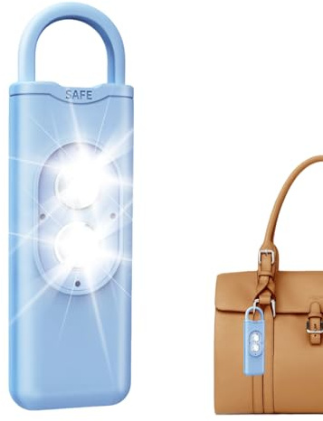 Yhsioaklo Alarme Personnelle 135 DB Étanche | Sirène Puissante avec Voyant D'avertissement pour La Protection d'urgence | Dispositif pour Les , Les Garçons, L