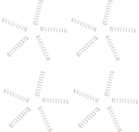 Angoily Ressorts de Compression Acier Inoxydable 0,4 X 4 X 20 Mm, Lot de 40 Pièces, Ressorts Haute Résistance pour Recharge de Stylo à Bille, Compatibles Recharges Mécaniques, Usage