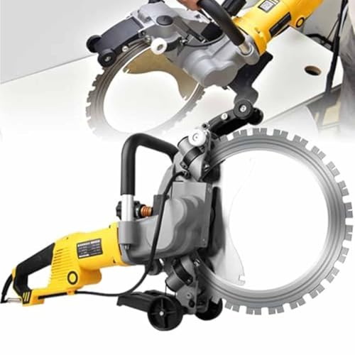 Concrete Ring Saw Electric Cutter 8000W, 2200rpm with Water Fed Dust Suppression, Ideal for Brick and Granite, Cutting Depth 50cm, Wall Chaser Machine