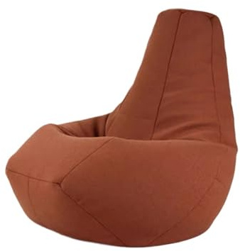JHSDHYD Copertura Per Poltrona A Sacco Fodera for pouf spessa e morbida, senza imbottitura all'interno(D80cm-brown)
