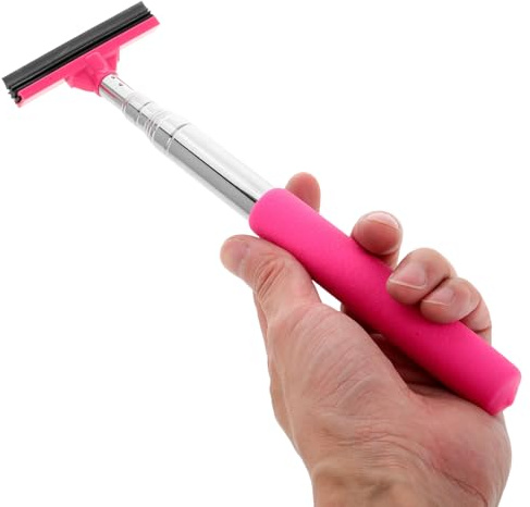 jojofuny Retractable Mirror Wiper Portable Window Cleaner Tool for Car Rearview Mirror with Adjustable Design and Effective Water Removal and Windshield Cleaner for Car Cleaning and