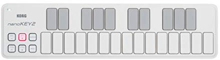 Korg - nanoKEY2 - USB MIDI Keyboard - 25 Key - White