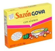 Sazon Goya Con Condimento Azafran Caja 40g