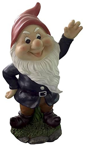 VERDELOOK Statua Nano da Giardino in Poliresina, Robusta e Durevole nel Tempo, Nano da Giardino per Decorazioni
