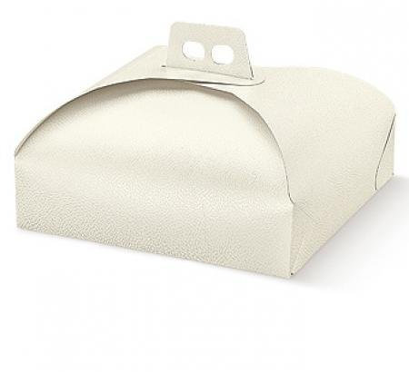 Dalbags - Pz 3 Scatola Porta Torta in Cartone - per Trasportare Dolci, Torte ecc. - Adatto per Torte e Vassoi Rettangolari e Quadrati Formato 30x40 Colore Bianco Generico