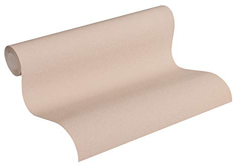 A.S. Création Livingwalls Vliestapete Diamonds Tapete Uni 10,05 m x 0,53 m beige metallic Made in Germany 372726 37272-6