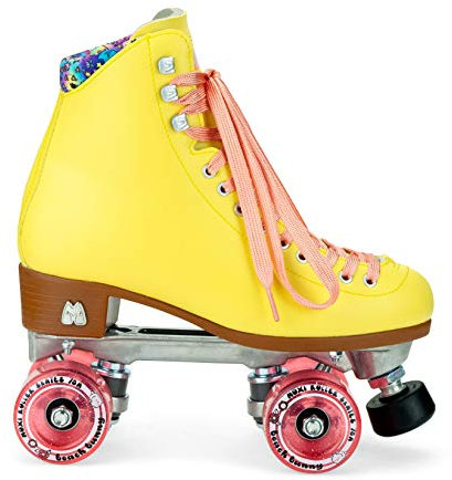 Moxi Skates - Strandhäschen - Modische Damen Rollschuhe | Erdbeerlimonade | Größe 10