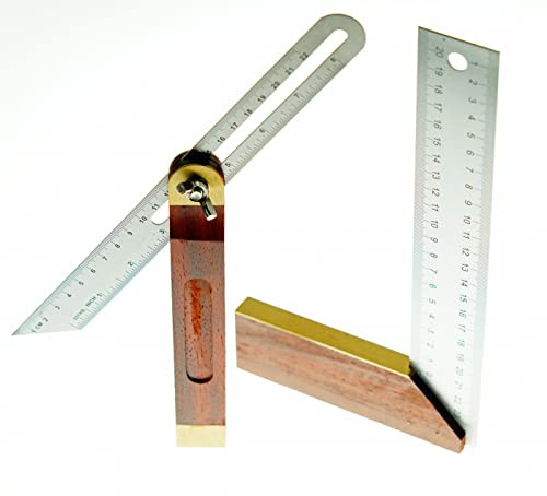 DAKL Tischlerset - Anschlagwinkel und Schmiege 20cm Auswahl Winkel u. Schmiege