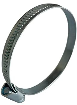 Boltza Lot de 10 colliers de serrage plaqués zinc 80-100 mm (bande passante de 9 mm, gamme lumineuse)