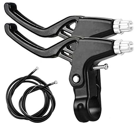 CHUANGOU 1 Paar Bremshebel Universal，Fahrrad Bremshebel，für alle Arten von Fahrrädern, Falträdern, Rennrädern, Mountainbikes usw（Schwarz）.