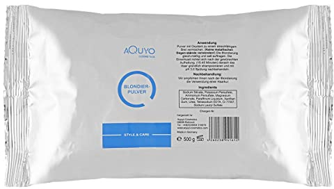 Style & Care Blondierpulver 500g zum blondieren der Haare | Haar Aufheller zur Blondierung für jeden Helligkeitsgrad | blaues staubfreies Blondierungspulver