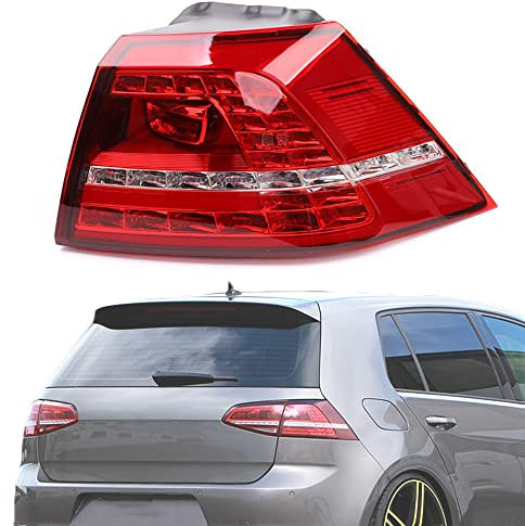 BYBEST Rücklicht Heckleuchte Rückleuchte für Golf 7 2013-2017, L1D Auto Heckklappe Rückleuchten Linke Rechte Rücklichter, Outside- Right