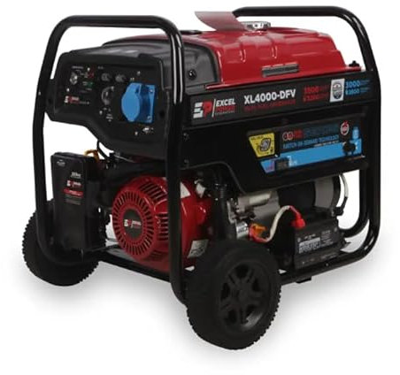Excel Power 3.5KW Electric Start Open Framed Petrol Generator Recreational Camping And Medium Duty Professional Work 2 Year Warranty