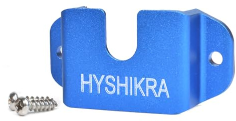 HYSHIKRA radiohållare, handhållen Walkie Talkie högtalarklämkrok, mobil radiomikrofonfäste, 3-i-1-konsol kompatibel med Baofeng Quansheng Motorola och CB-radio (blå)