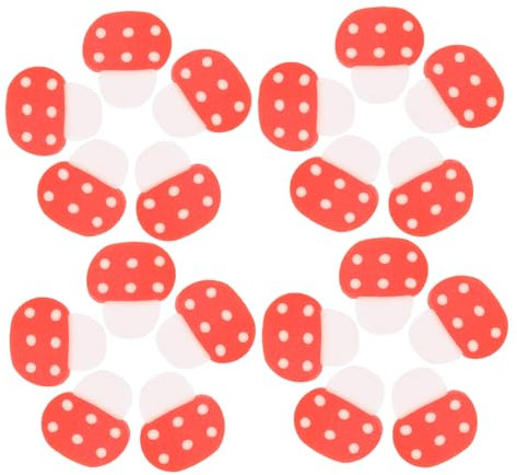 Lurrose 100stücke Weißer Polymerton Mini-zubehör Bastelstücke Tonhandwerksanhänger Diy Bastelanhänger