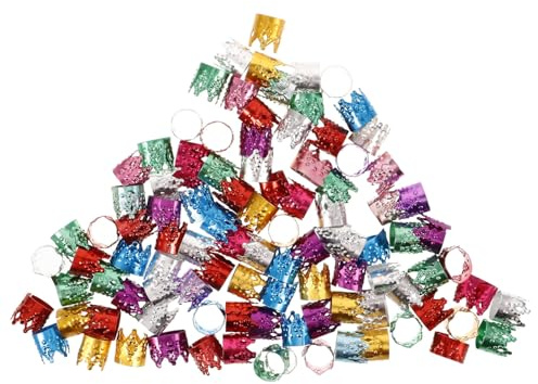 BIUDECO 100piezas Joyas Para Trenzas Adornos De Dreadlocks Forma De Accesorios Para Peinados Decoraciones De Trenzas Joyería De Trenzado Charms Para Dreadlocks