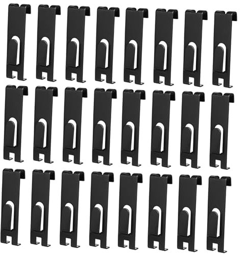 OUNONA 30piezas Gancho De Rejilla Multiusos Para Paneles De Pared De Rejilla Ganchos De Metal Para Exhibición De De Fotos Paredes De